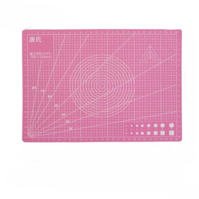 A2/3/4/5 Double-Sided cutting mat Grid Line Self-Healing Workbench Patchwork Cut Pad DIY Knife Engraving Leather Cutting Board: pink / A3