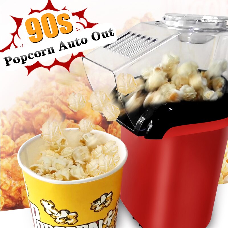 Home Air Popcorn Popper Maker Microwave Machine Delicious &amp; Healthy Idea for Kids Home-made DIY Popcorn Movie Snack