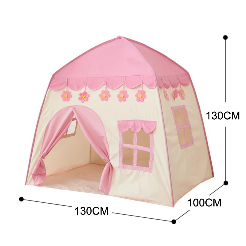 Kids indoor and outdoor castle tent baby princess game house boy girl oversized house folding game house for kids