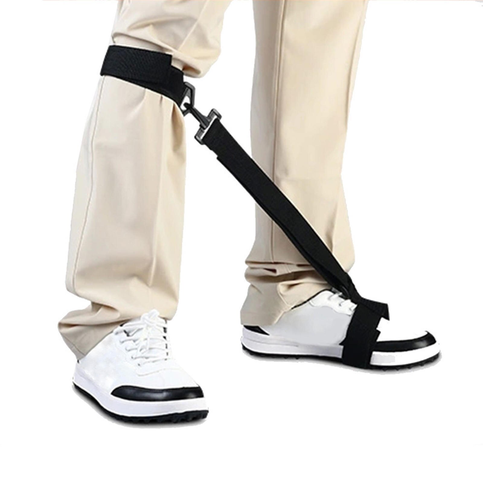 Golf Swing Trainer Leg Foot Band Posture Correcting Belt Gesture Alignment Training Aid for Practicing