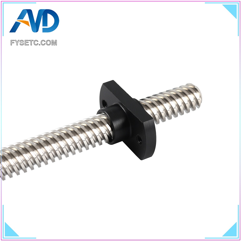 3D Printer Z Axis Trapezoid Motor Screw Nuts T8 Nut POM Nut Lead 8mm Pitch 2mm For CR10 CR-10S Ender-3 Lead Screw