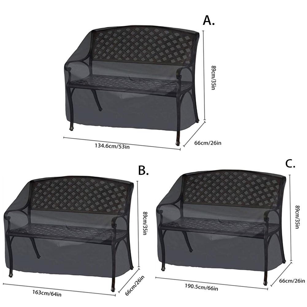 Garten Terrasse Bank Abdeckung Im Freien Wasserdichte Möbel Abdeckung für 2-Seater/3-Seater/4-Seater Bänke