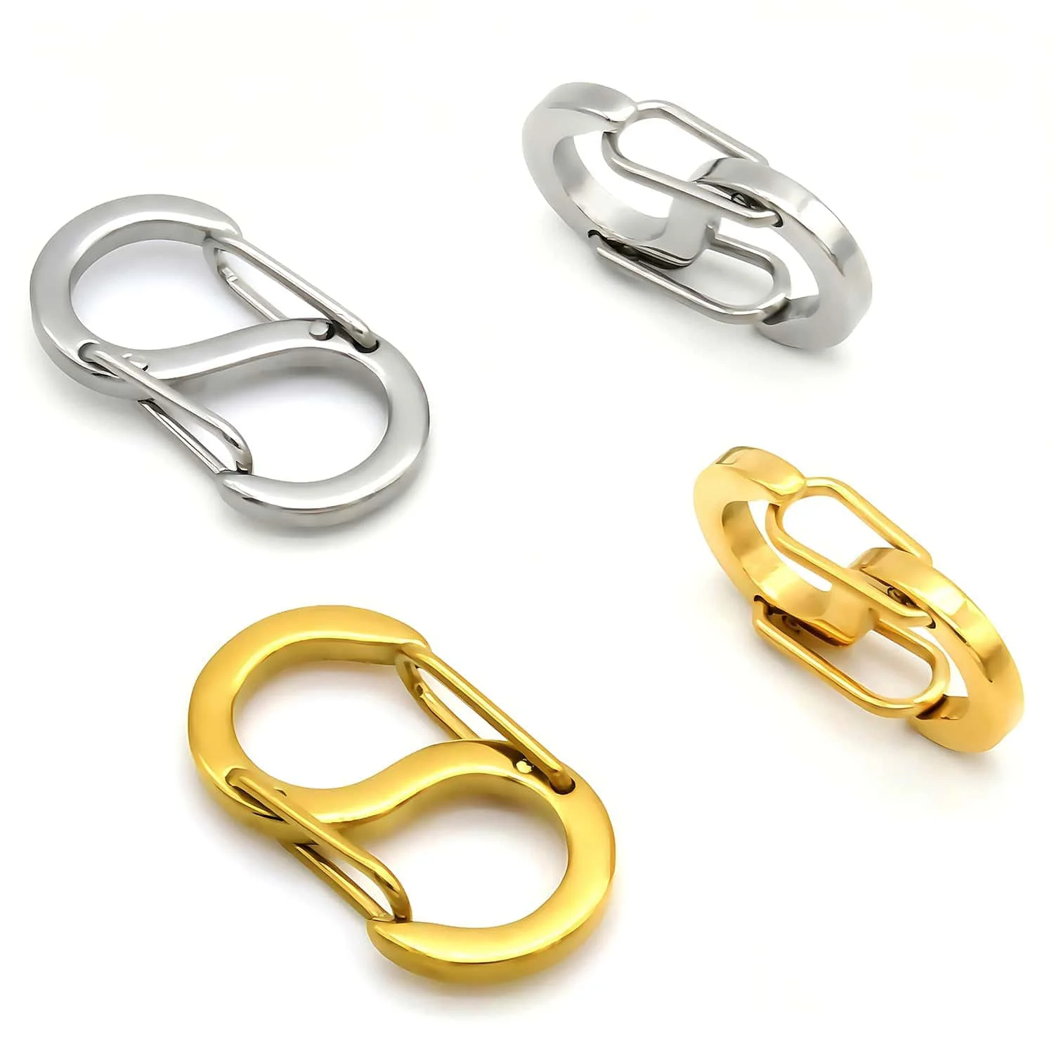 1/5 Uds. Conectores de gancho de cierre de langosta de resorte con hebilla de letra S de acero inoxidable para collar, pulsera, suministros de joyería DIY