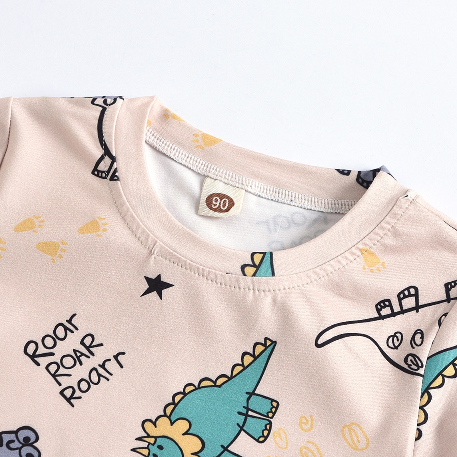 Toddler Baby Boys Clothes Short Sleeve Dinosaur T-shirt Tops Shorts 2pcs Kids Cartoons Cute Outfits Set Baby's Summer Clothing