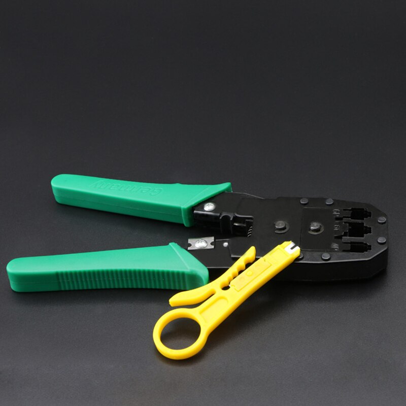 Netværk klemme elektriker isoleret wire stripper tang internet kabel crimping bøjet wire cutter cut tang håndværktøj