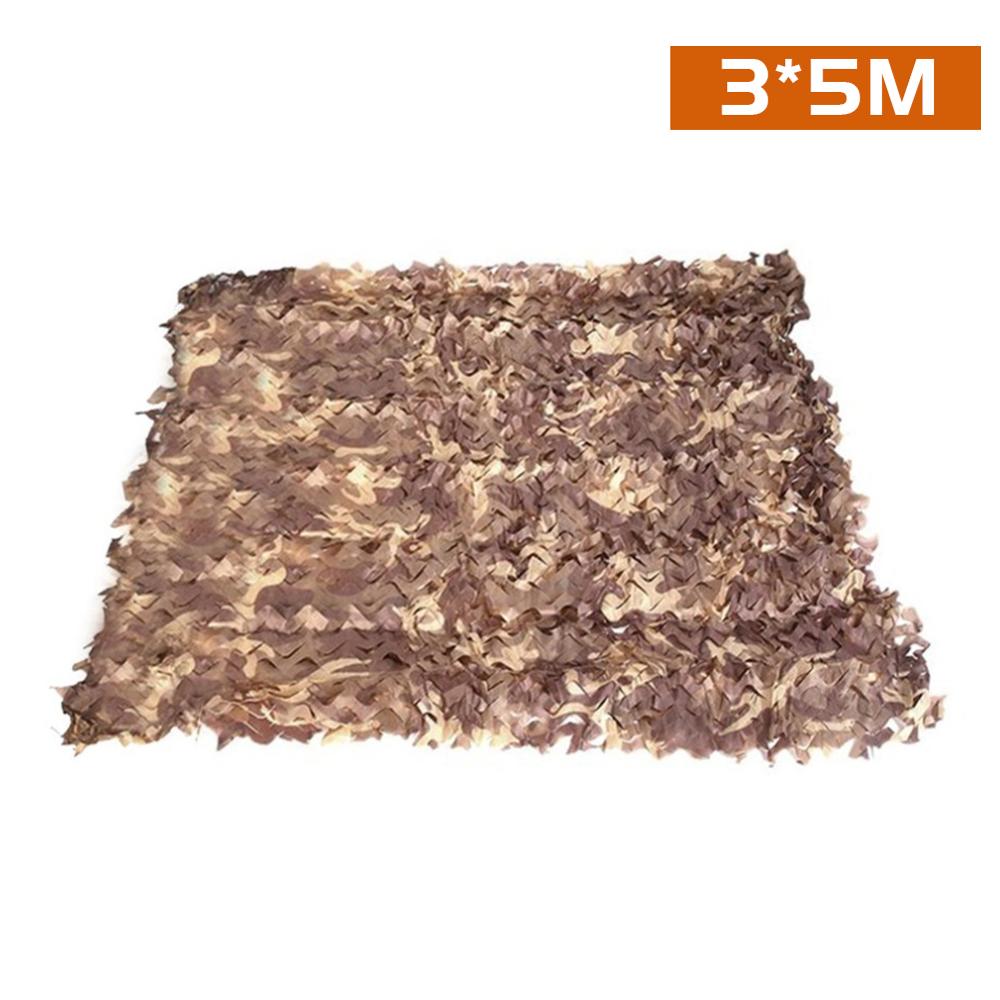 2*3m/2*4m/3*3m Multi-Purpose Jungle Camouflage Net Shading Sun-Shading Sun-Proof Net Swimming Pool Beach Pavilion Garden Awning: Brown / 2*3M