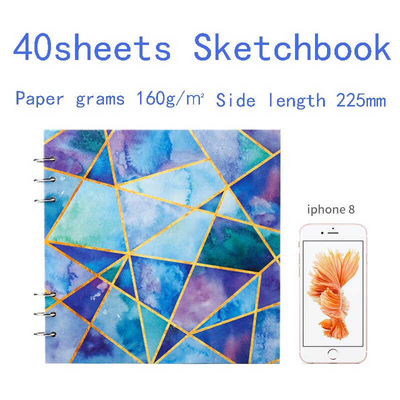 Student art blank sketch book painting book hand-painted small fresh special drawing paper painting paper sketch sketchbook: size2