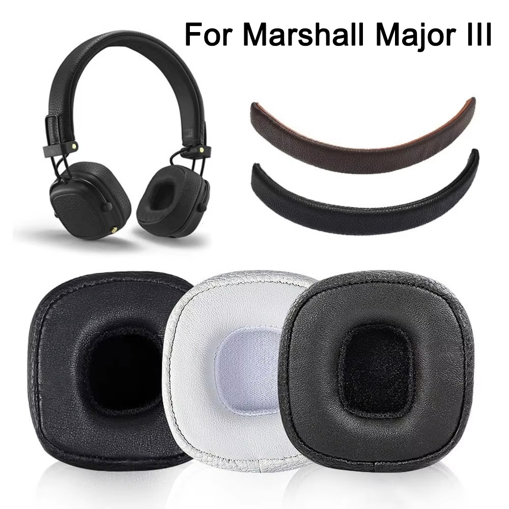 Cuscinetti auricolari di ricambio Cuscini per cuffie Marshall Major 3/Major III Cuffie Earpad Fascia Parti di riparazione Paraorecchie