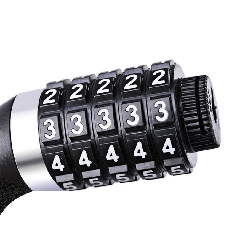 Bike Lock 1.2m 1.8m Road Mountain Bicycle Black Folding Cable Locks cycle lucchetto bici antivol velo MTB Key Code Bicycle Lock