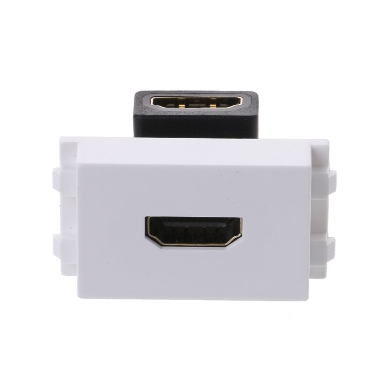 90 HDMI Female to Female Connector with Angle Side HDMI Wall Plate