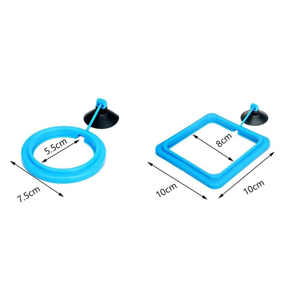 2 stk opdrift fisk foder fodring ring akvarie akvarium lille type tropiske fisk foder foder cirkel akvarie tilbehør