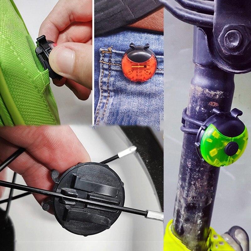 Riciclaggio della bicicletta Raggi della Ruota Della Lampadina Pneumatico Sveglio ah CONDOTTO LA Lampada veloce Lucciola Effetto Del Pneumatico Della Luce Bicicletta Accessori per I Bambini I Bambini