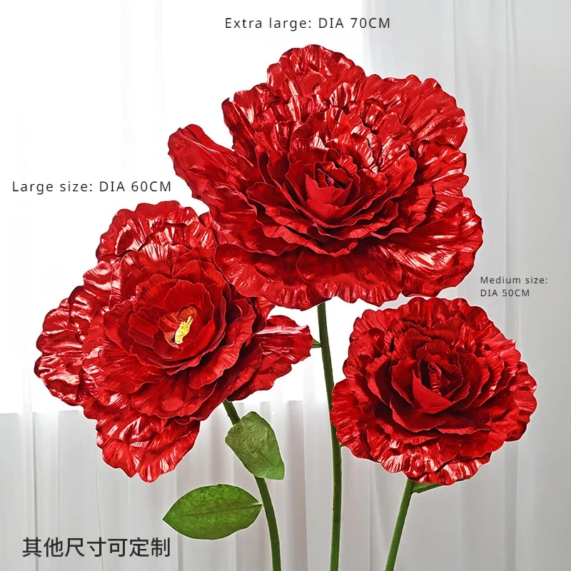 70Cm Kunstmatige Matte Heldere Doek Rose Bruiloft Decoratie Kunstbloem Etalage Studio Schieten Rekwisieten