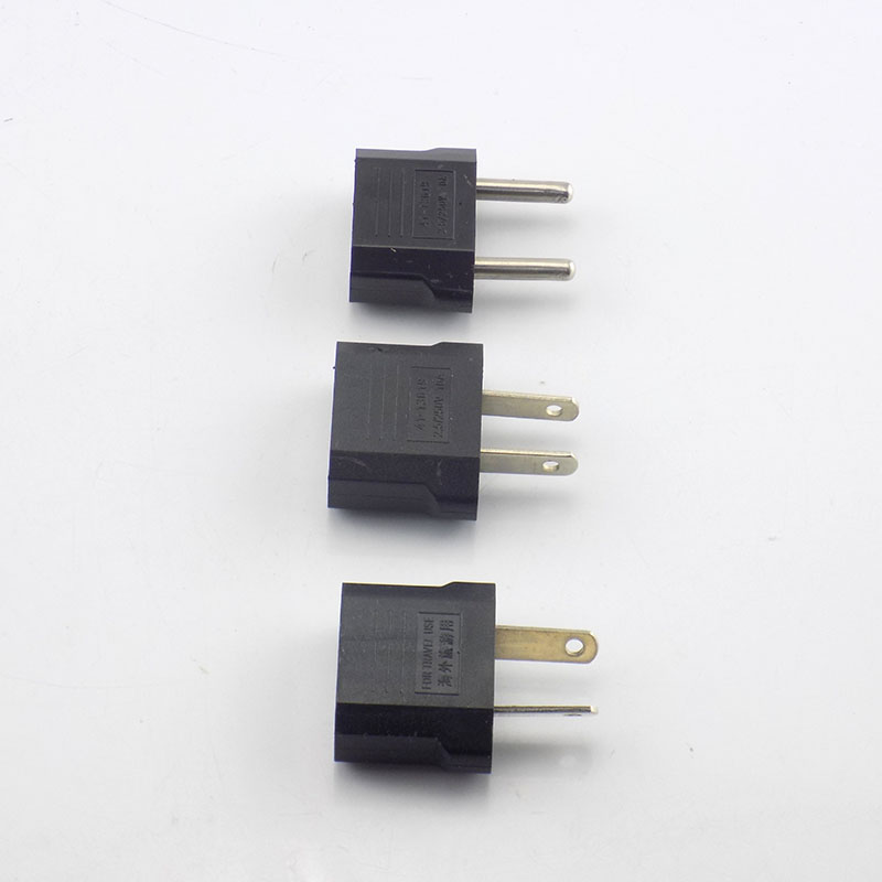 Adaptador de enchufe europeo, americano, australiano, Europeo, de viaje, conector de salida C1, 2 piezas