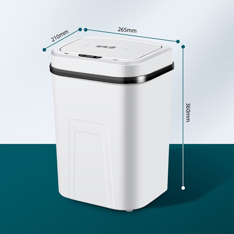 15L Smart Induction Trash Can Wireless Sensor Automatic Garbage Bin Home intelligent Electric Waste Bins Kitchen Bathroom