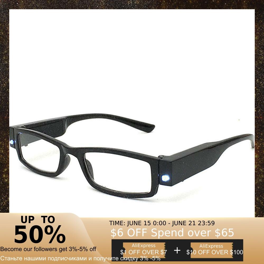 Led Leeslamp Multi Sterkte Leesbril Ontmoette Led Bril Unisex Brillen Vergrootglas Spot Leesbril Met Verlichting En Rea