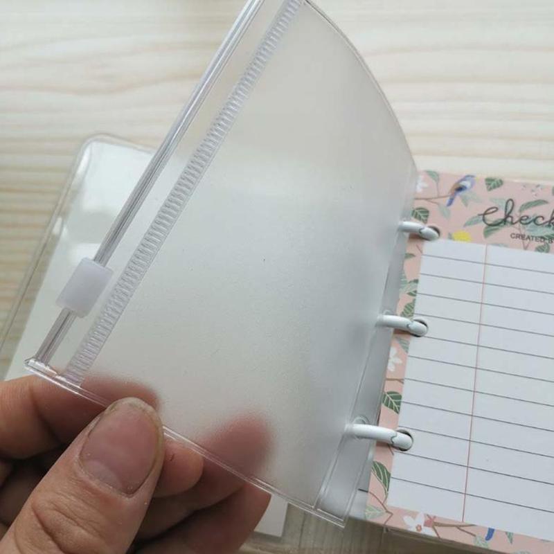 Mini 3 Gat Notebook Losbladige Bindmiddel Planner Boek Dagboek Transparante Pvc Cover