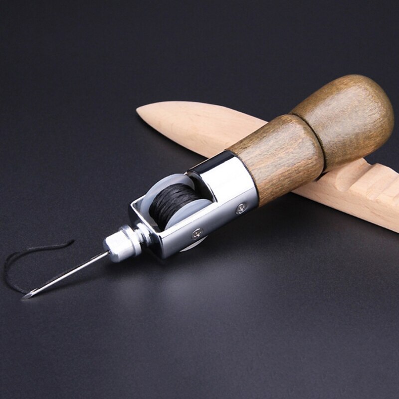 Leathercraft Sewing Stitching Awl Tool Kit DIY Craft Leather Canvas Bag Belt Repair Lockstitch Set