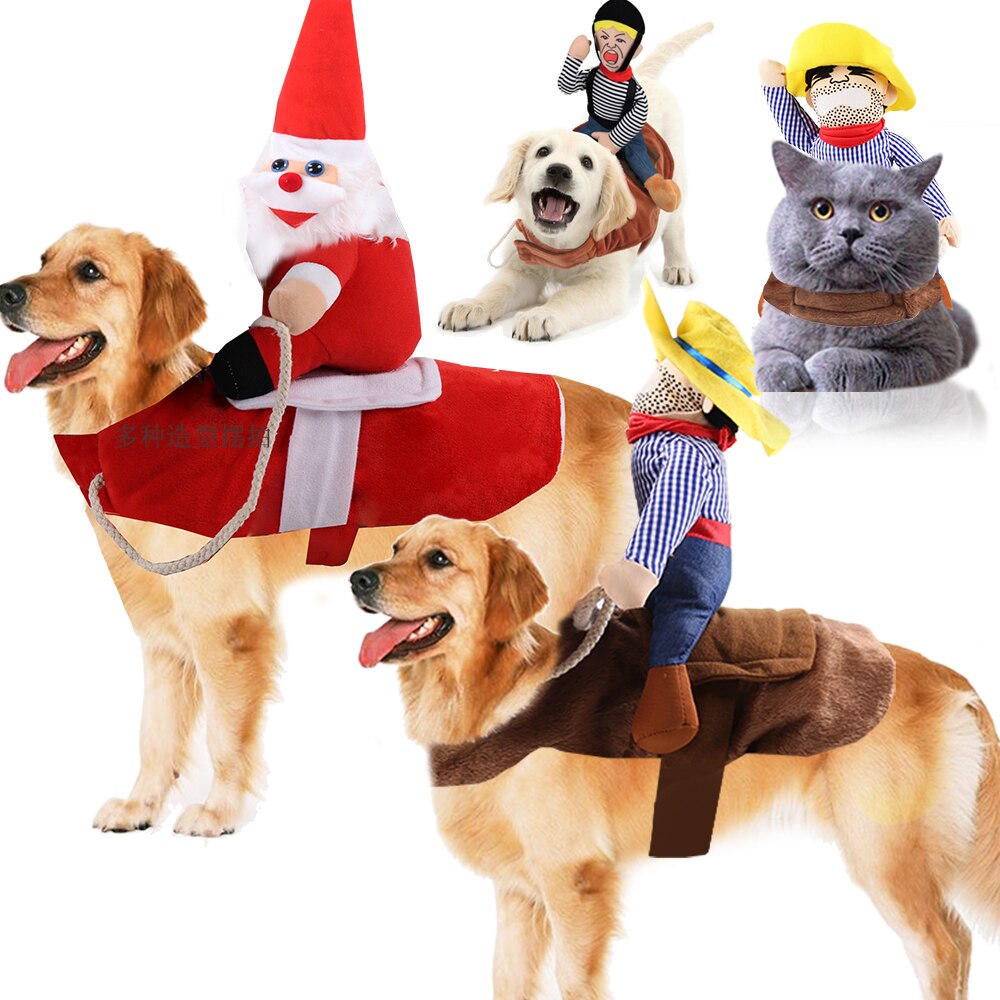 Halloween Christmas Pet Dog Clothes Dressing Up Cat Clothes Party Costume Suit Pirate Pet Costume Chihuahua Winter Dog Coat