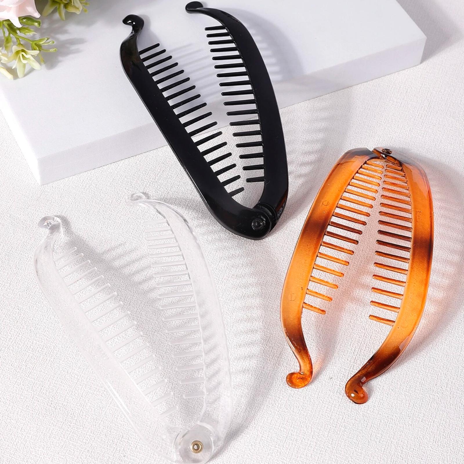 Gels-Pince à cheveux avec peigne torsadé d'orge pour femme et fille, accessoire de coiffure, 15cm