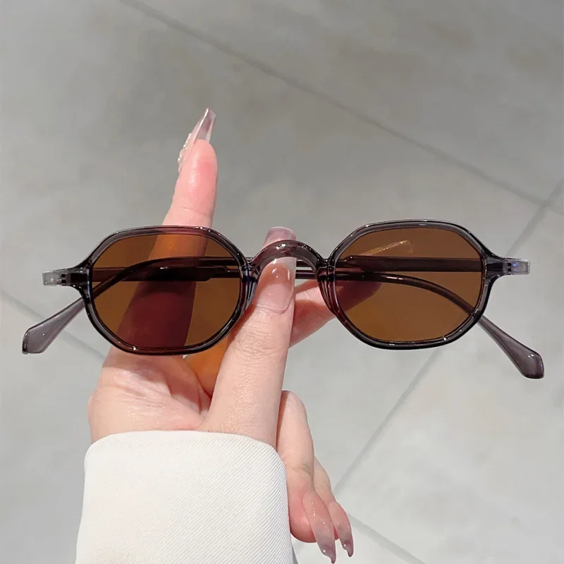 Trendy Small Oval Sun Glasses for Women Men Vintage Stylish Travel Sunglasses Eyewear Outdoor UV400 Shades Protection: Blue