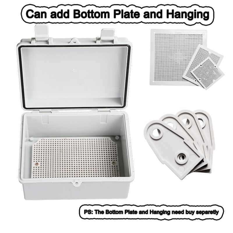 Waterproof Buckle Power Project box ABS plastic electric control box wire connection cable junction box Instrument Enclosure