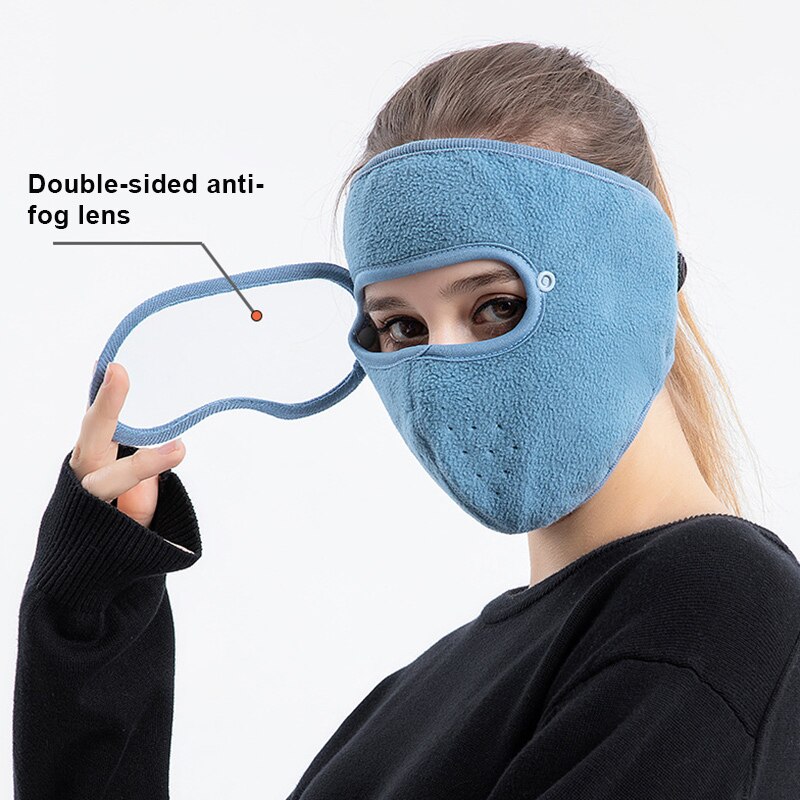Newest Facial Protection Anti-Fog Dust-Proof Full Face Protection Headgear with Removable Goggles