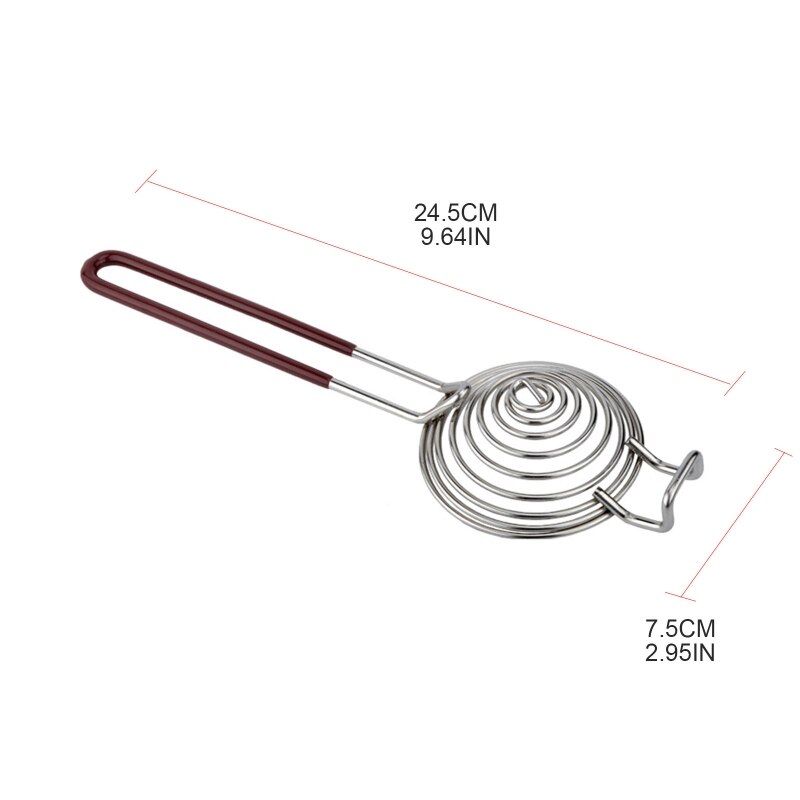Roestvrij Staal Eiwit Separator Spiraal Eigeel Remover Divider Met Handvat Voor Thuis Keuken Koken Bakkerij Koken Tool