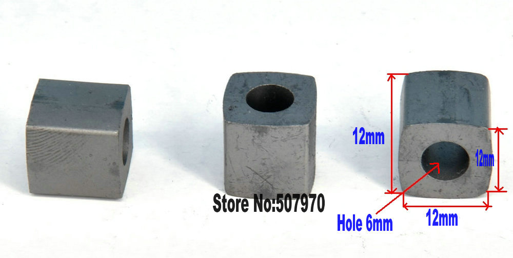 EDM YG8 Tungsten Conductive Carbide Block L12*W12*H12*Inner Hole6mm for CNC Wire Cut Machine