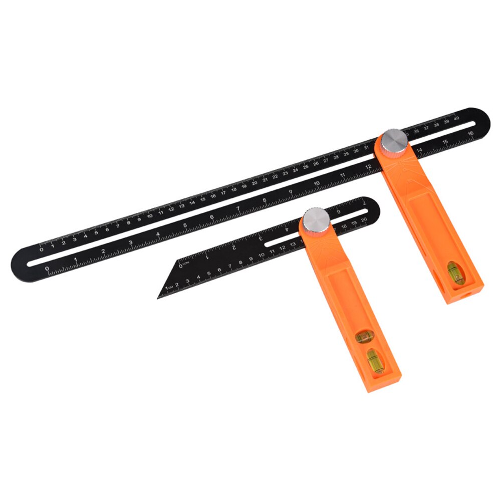 T-Bevel Square Angle Protractor Level Work Tool Steel Multi-angle Inch Multipurpose Carpenter Measuring