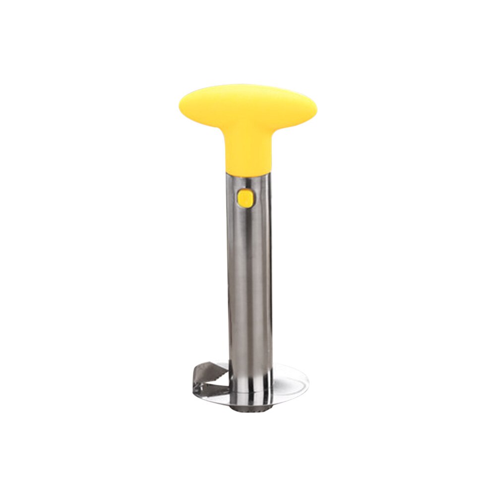 Pineapple Corer Stainless Steel Pineapple Cutter Fruit Slicer Cutter Peeler Stem Remover Blade Easy To Use Kitchen Tools: Yellow