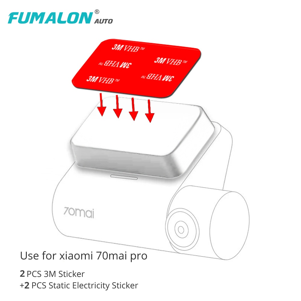 Originele Installeren 3M Sticker Mount Gebruik Voor Xiaomi 70mai Dash Kamera Pro Dvr Houder Met Statische Elektrostatische sticker