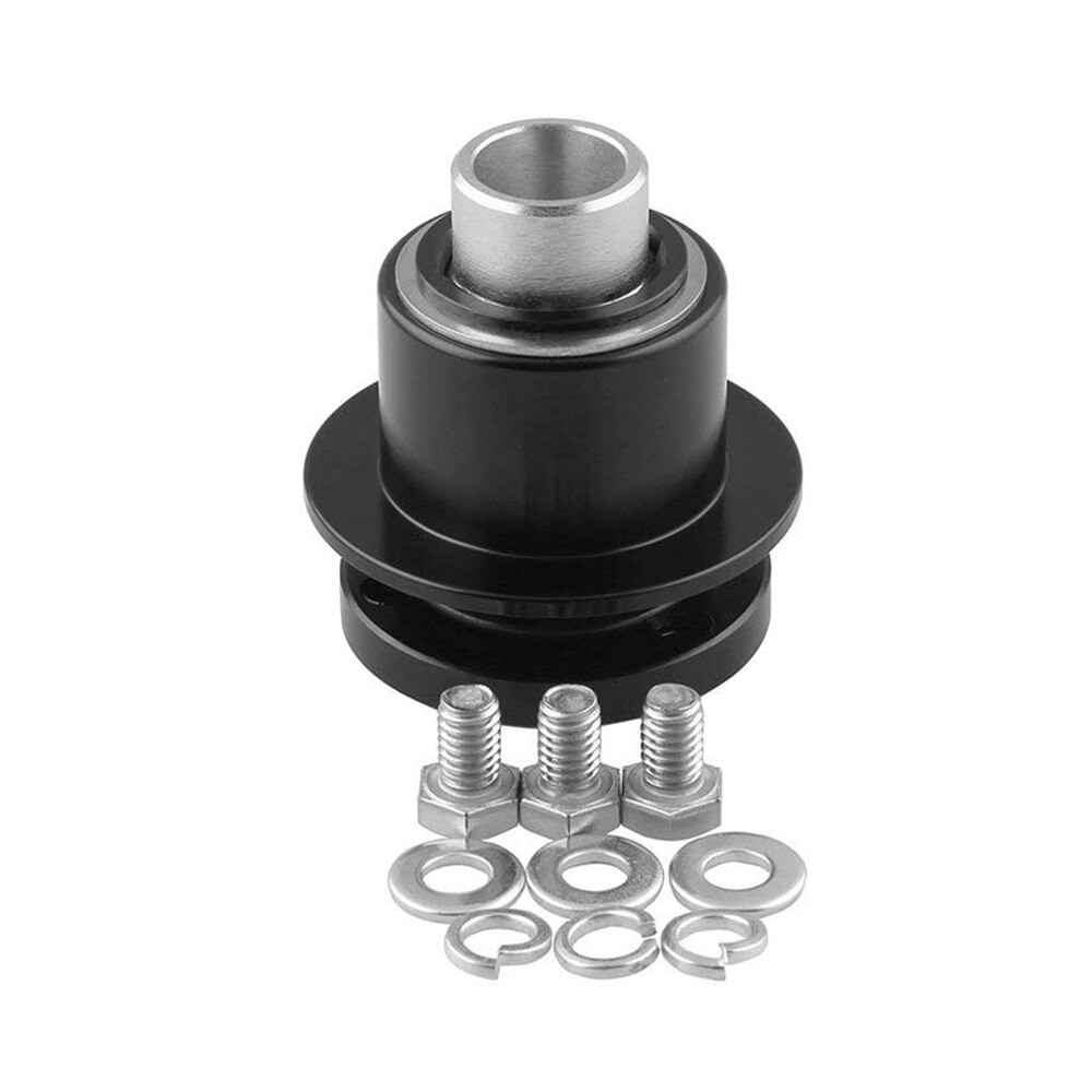 360 Steering Wheel Quick Release Disconnect Hub IMCA Aluminum Black 360 Degree 3 Hole