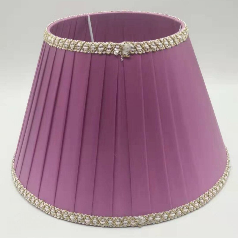 E27 Art Deco Lamp shades for table lamps pink/purple round Fabric lampshade modern style lamp cover for home decoration