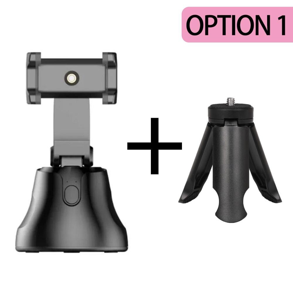 Apai Genie Smartphone Selfie Shooting Gimbal 360° Face &amp; Object Follow Up Selfie Stick for Photo Vlog Live Video Record: Option 1