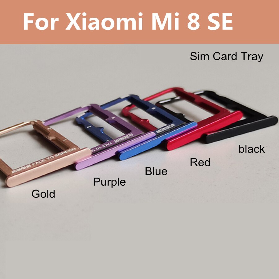 Für Xiaomi Mi 8 SE Sim Karte Tablett Halfter Slot Ersatz Teile mi8 se SIM Karte Slot Leser Adapter