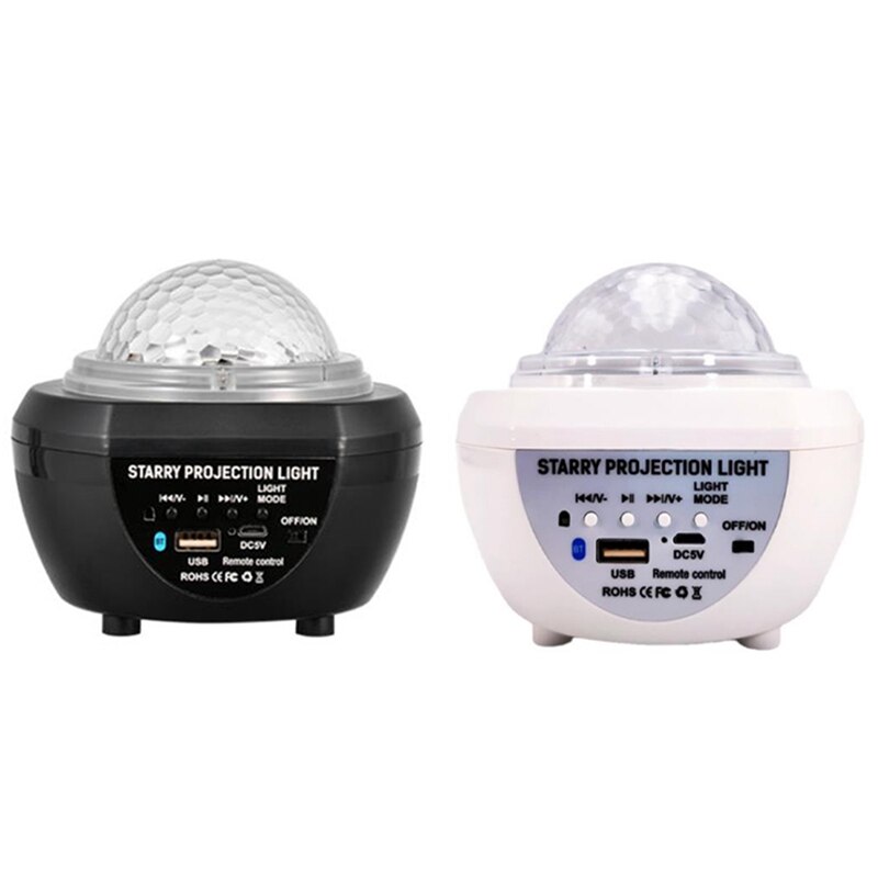 Starry Sky Ocean Wave LED Light Star Projector USB Music Player Remote Control Lamp Light Decor