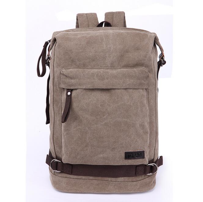 070717 mannen casual canvas rugzak dubbele schoudertas: C3