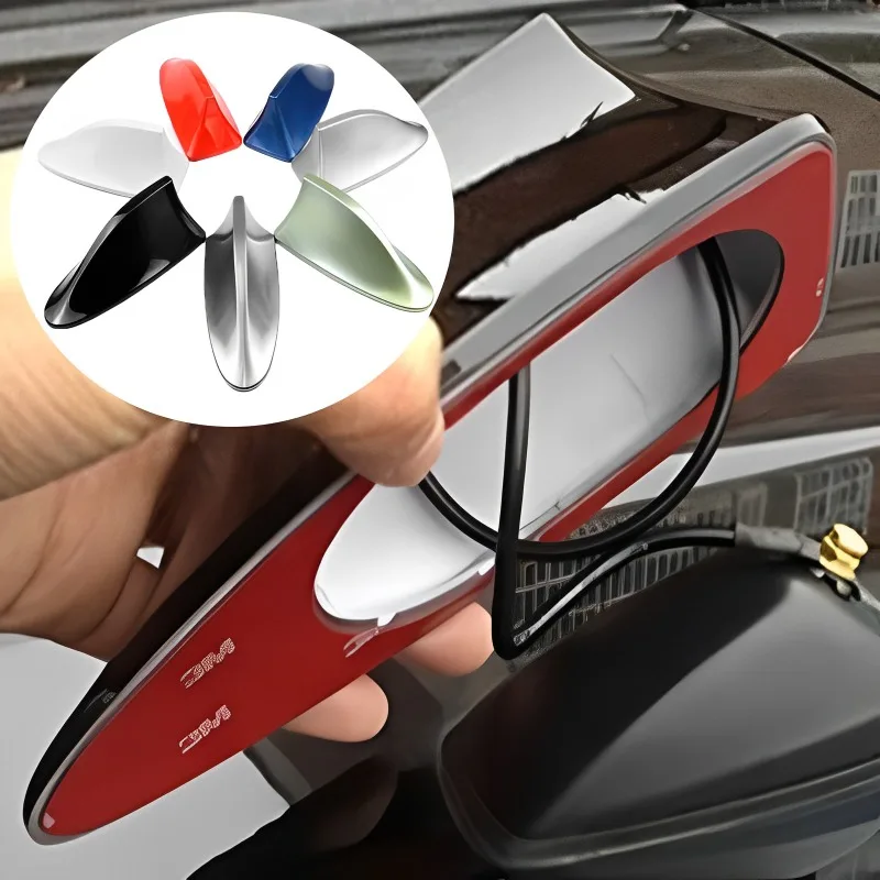 Car Radio Shark Fin Car Shark Antenna Radio FM Signal for All Automobiles Aerials Auto Exterior Styling Replacement Parts