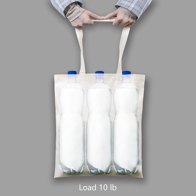 Tygpåse i bomull, återanvändbara tygpåsar för matinköp, lämplig för gör-det-själv, reklam, , , giveaway (5-- pack)