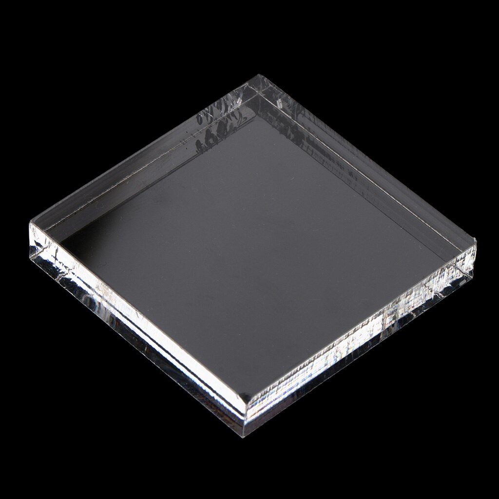Vierkant acrylblok, transparant stempelblok voor scrapbooking fotoalbum 5 x 5cm