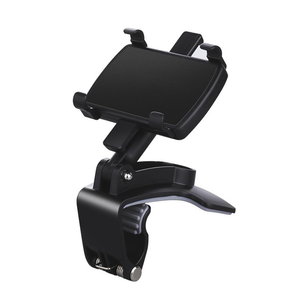 Car Phone Holder 360 Degree Mobile Phone Stands Rearview Mirror Sun Visor In Car GPS Navigation Bracket Retractable Stand