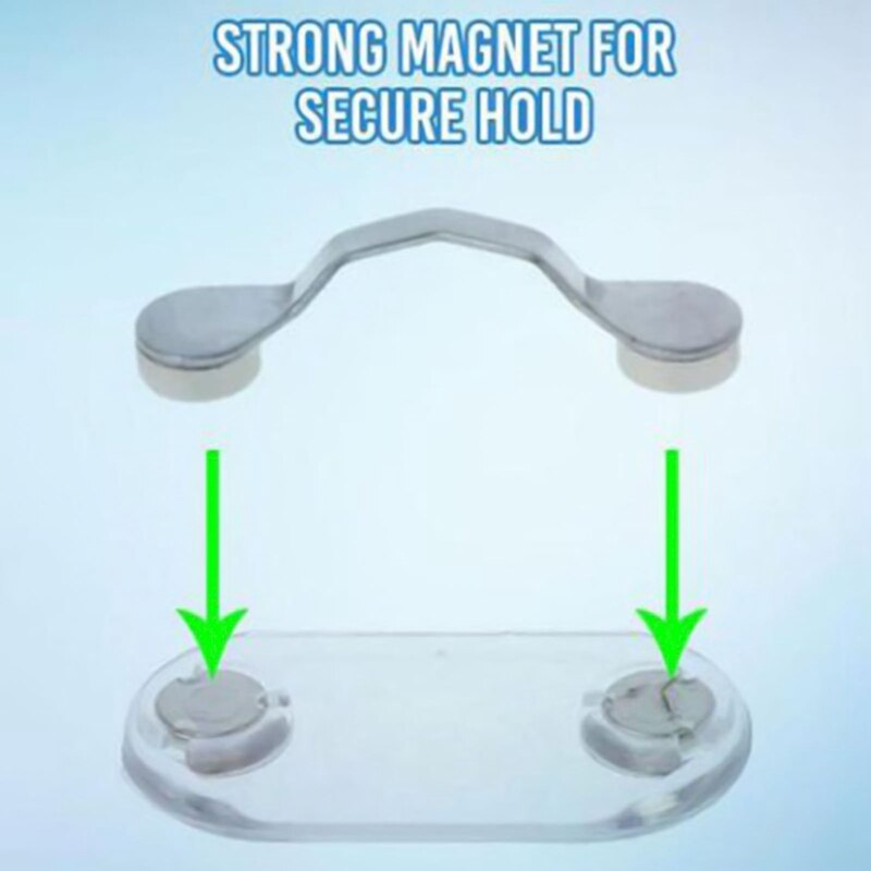 1Pc Magnetische Clip Verwijderbare Bril Hoofdtelefoon Badge Houder Houder Zonnebril Clip Hang Magneet Haak Shirt Universele