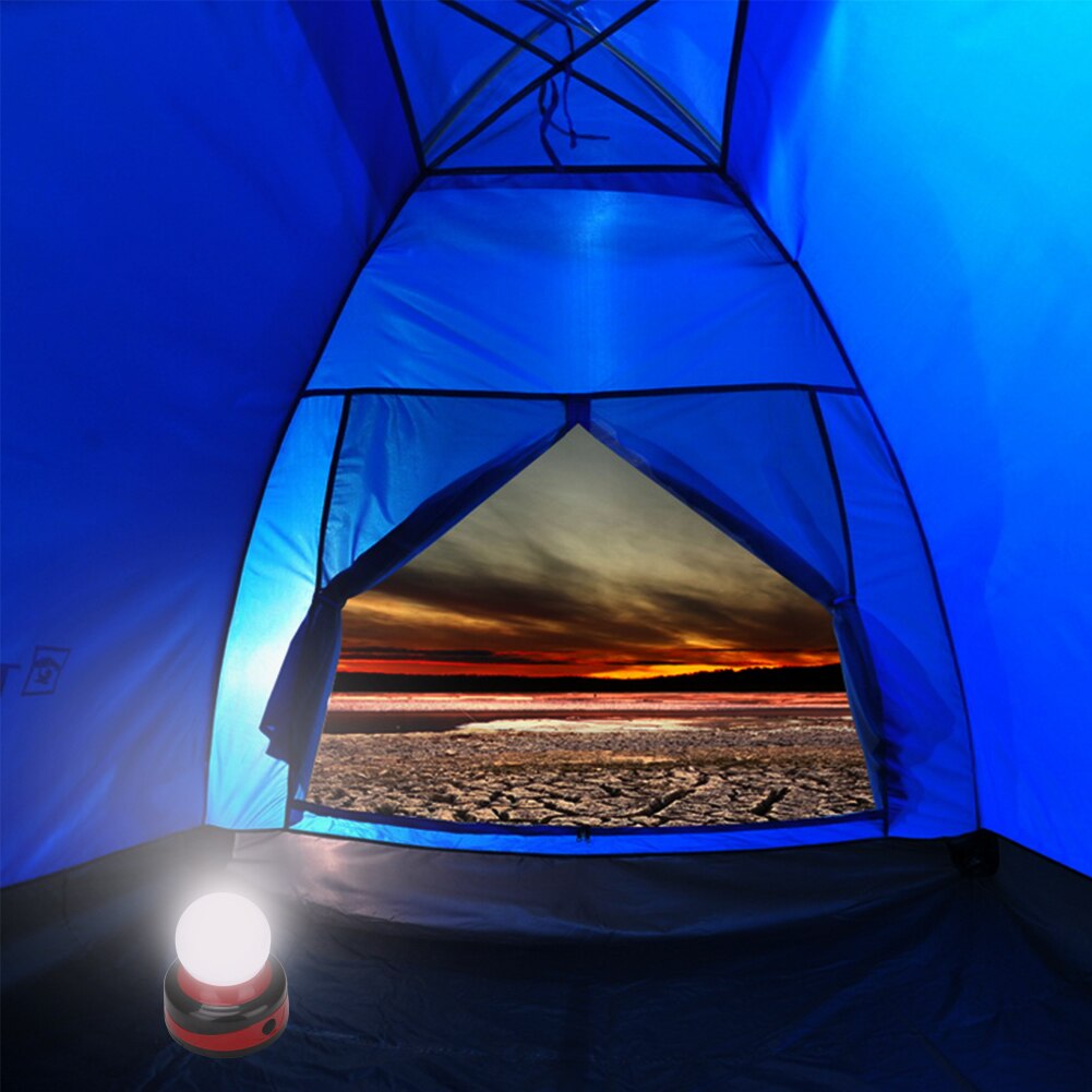 1-Mode LED Magnetic Flashlight Work Light Foldable Hook Tent Lamp Camping Light For Car Repair Night Fishing Powered By 3x AA