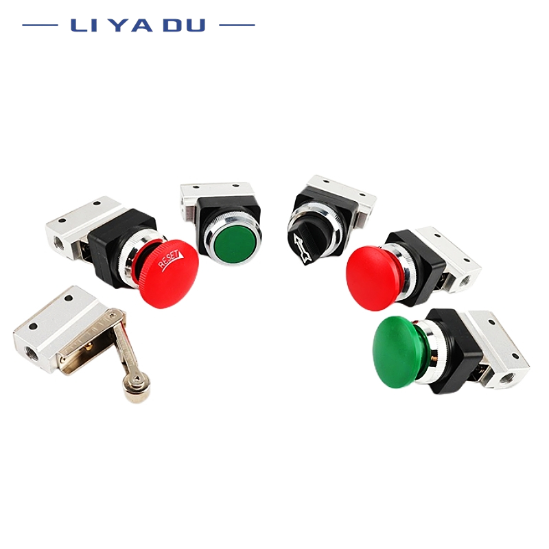 Pneumatisches mechanisches Druckknopfventil MOV-01 MOV-02 MOV-03 03A Manuelles Ventil Luftschalter Steuerventil Druckknopf Momentan