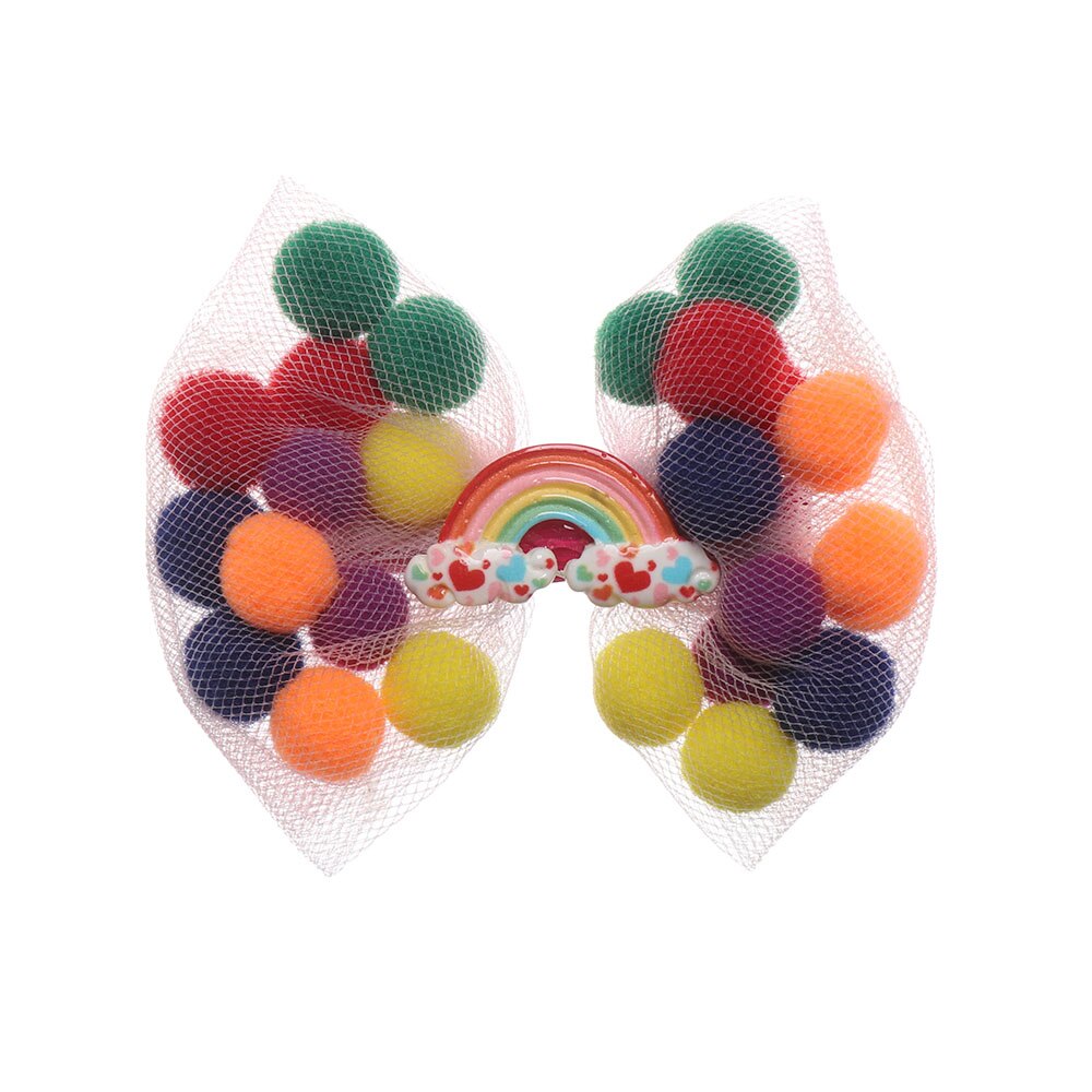 Paleta dulce de lazos para el pelo lazos de pelo con purpurina con Clip de baile de lazo Clip para el pelo niñas horquillas accesorios para el cabello: 9
