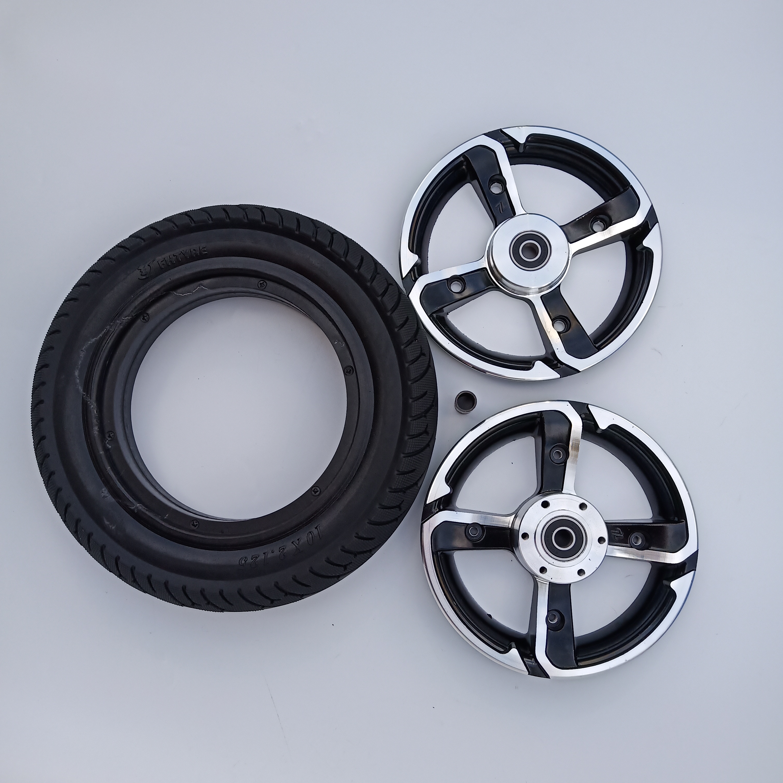 Size 10 inch solid wheels 10x2.50 explosion-proof Solid Tyres & aluminum alloy Disc brake hole rims for 8/10 inch Electric Scoot