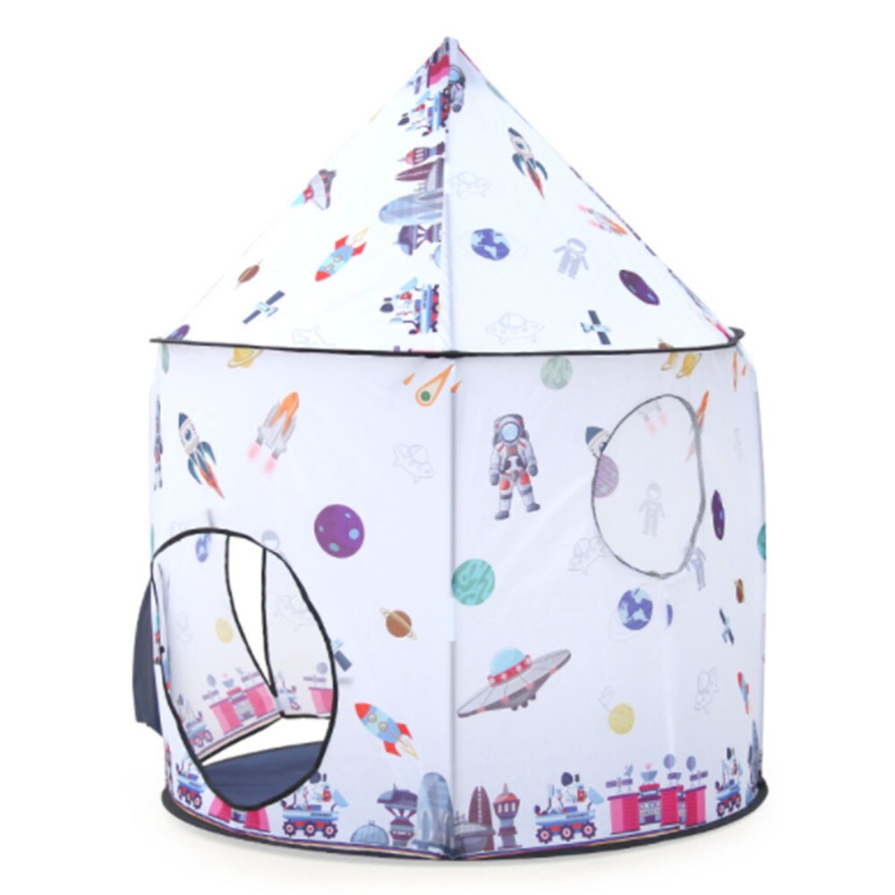 Space Tent Space Themed Pretend Play Tent Space Play House Spaceship Tent For Kids Foldable Pop Up Rocket Play Tent1