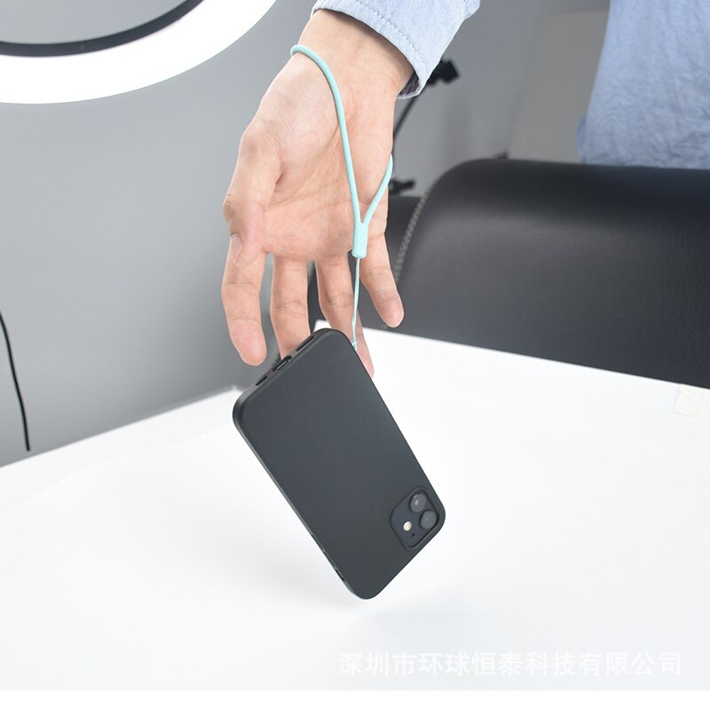 Płynny silikonowy telefon smycz pastelowy pasek na telefon nadgarstek dla iPhone 13 12 11 przypadku Xiaomi Samsung telefon paski na rękę wiszące liny