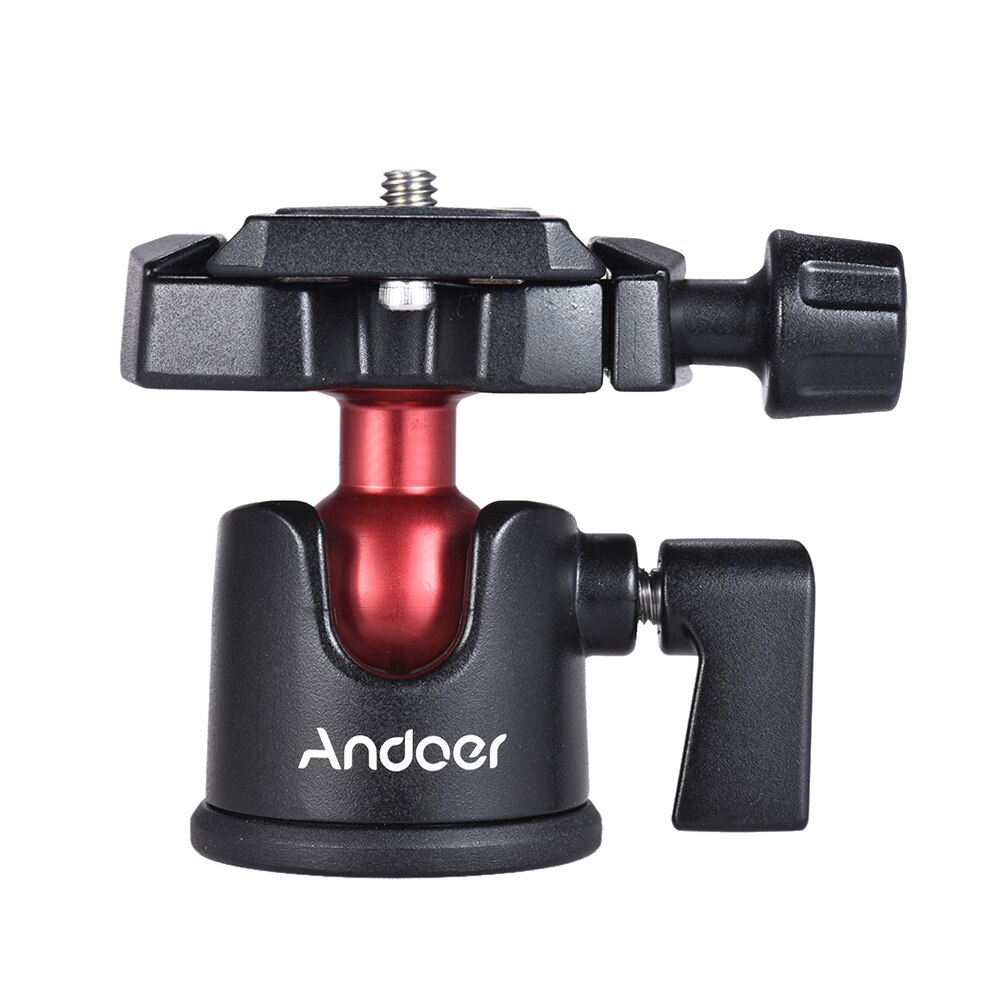 Andoer mini kuglehoved bordplade stativ stativ panorama fotograferingshoved til canon nikon sony dslr spejlløst kamera videokamera
